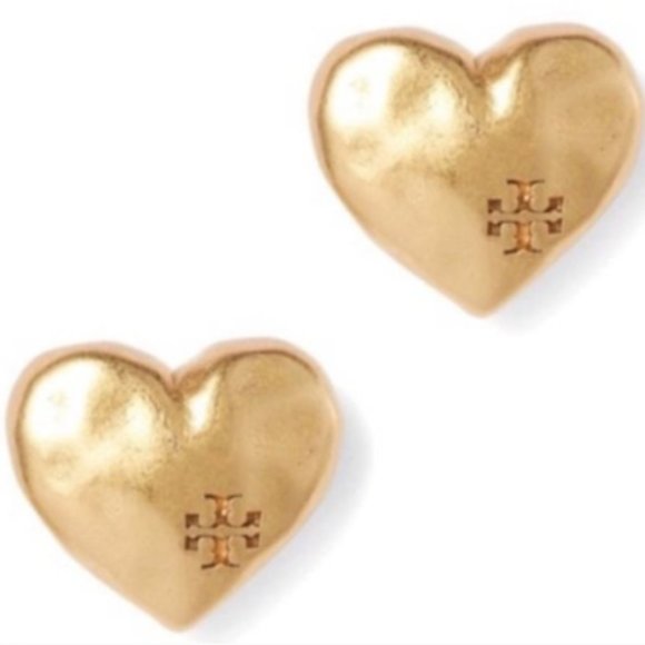 Tory Burch Gold Heart Stud - Picture 2 of 2